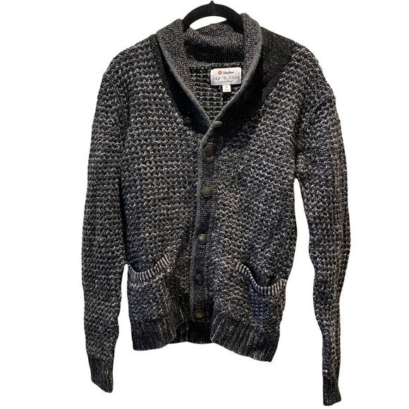Rag & Bone Unisex Chunky Knit Cardigan Gray size Small - Picture 3 of 10